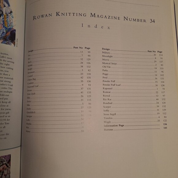 2003 Rowan Knitting UK Magazine Issue #34 Patterns Instructions Vintage Book - Picture 8 of 10
